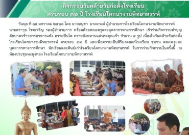 กิจกรรมวันคล้ายวันก่อตั้งโรงเรียนครบรอบ 32 ปีโรงเรียนโคกนางามพิทยาสรรพ์